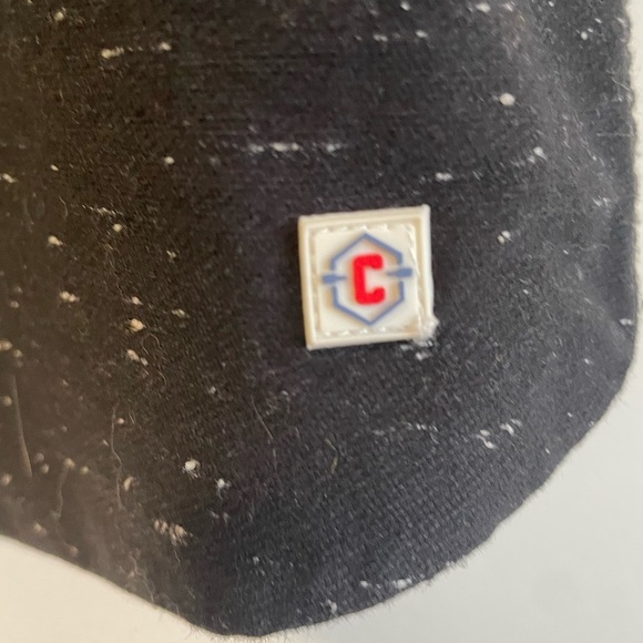 Cromwell Men’s Black w White Specks & White Pocket Short Sleeve Button Up Shirt - Picture 2 of 7